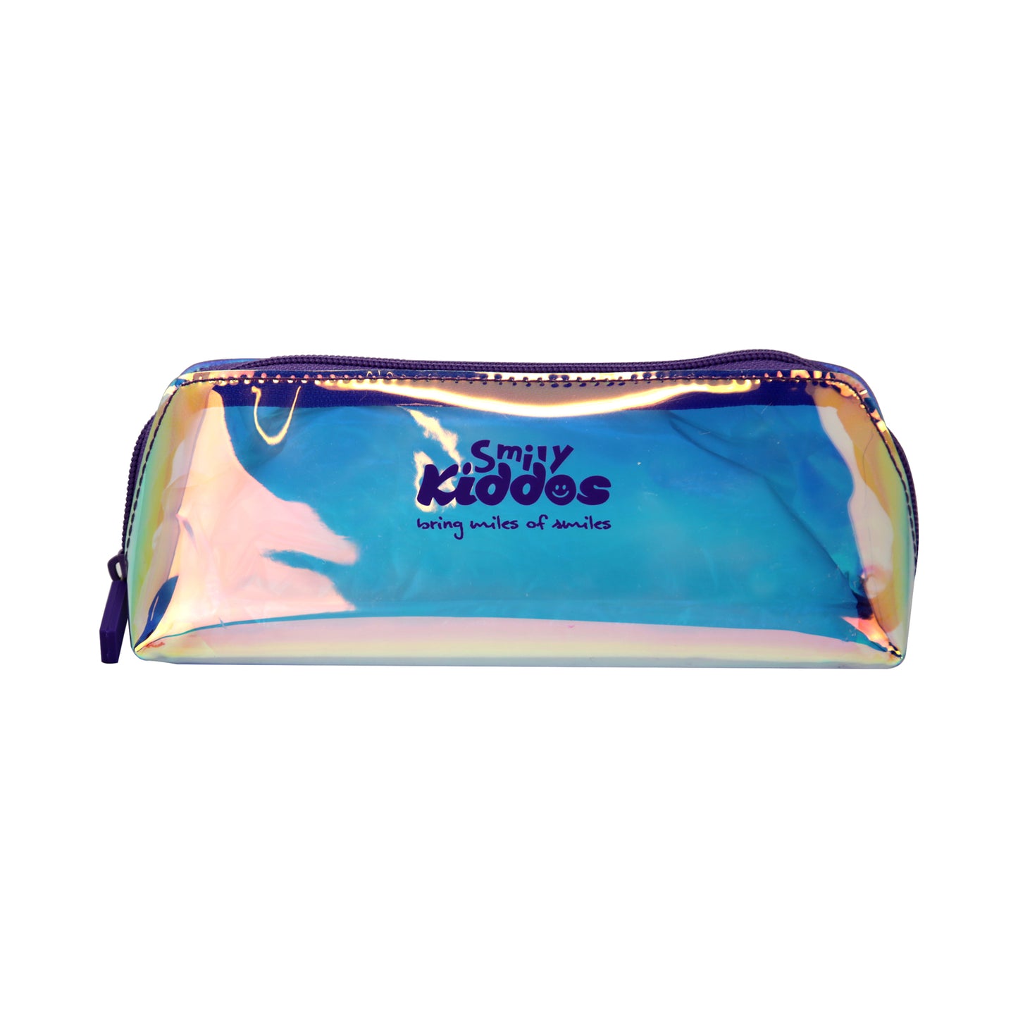 Smily Holograph Pencil Pouch Violet