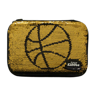 Smily Kiddos Bling Basket Ball Pencil Case Black