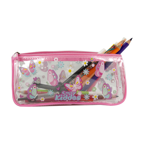Image of Smily Kiddos Butterfly Transparent Pencil Pouch