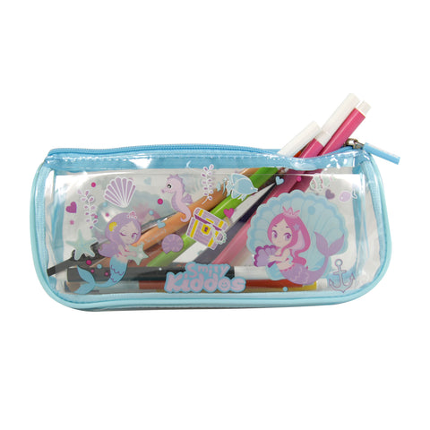 Image of Smily Kiddos Mermaid Transparent Pencil Pouch