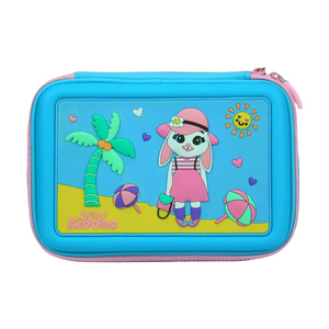 Scented Hardtop Single Compartment Pencil Case - Light Blue