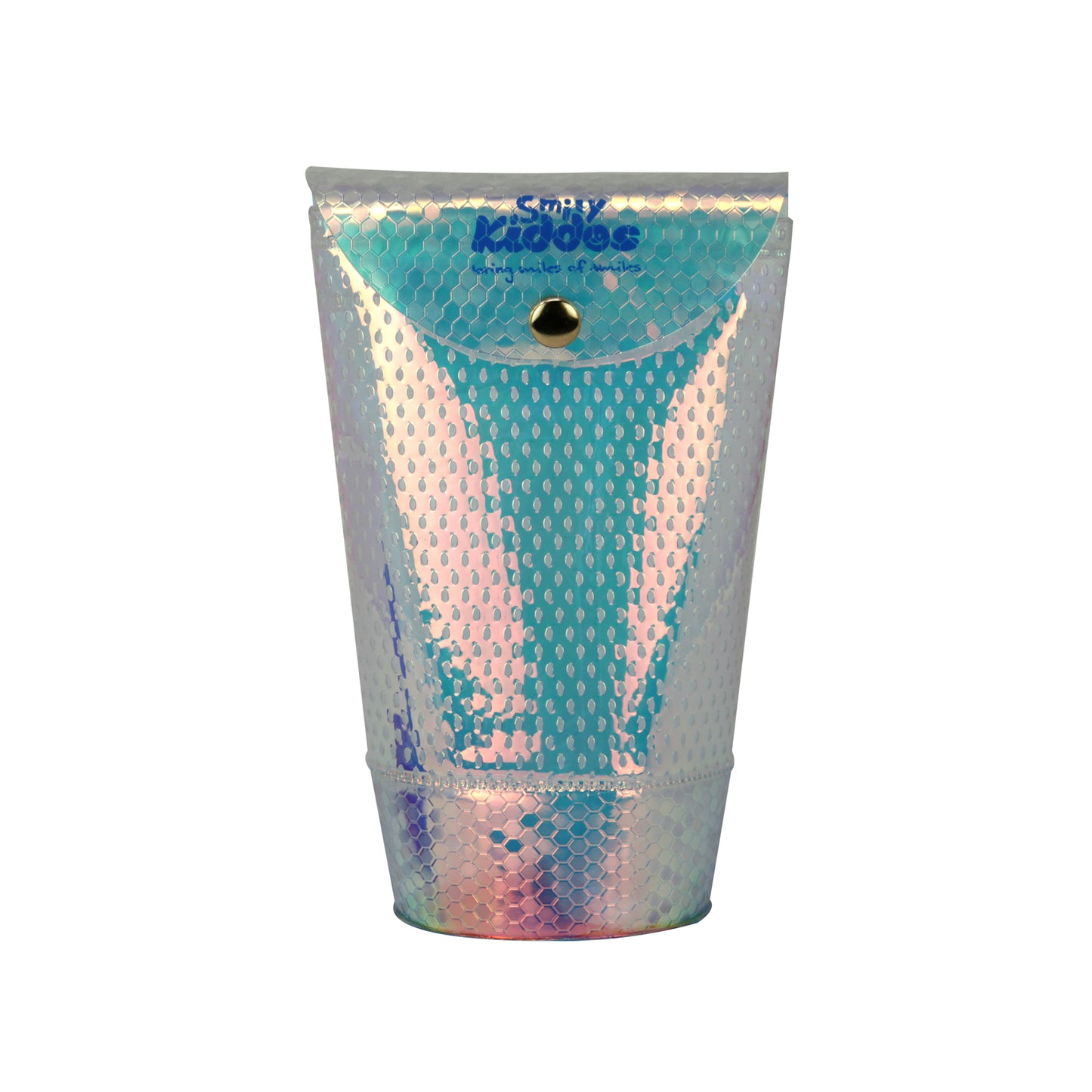 Smily Transparent Pencil Holder Blue