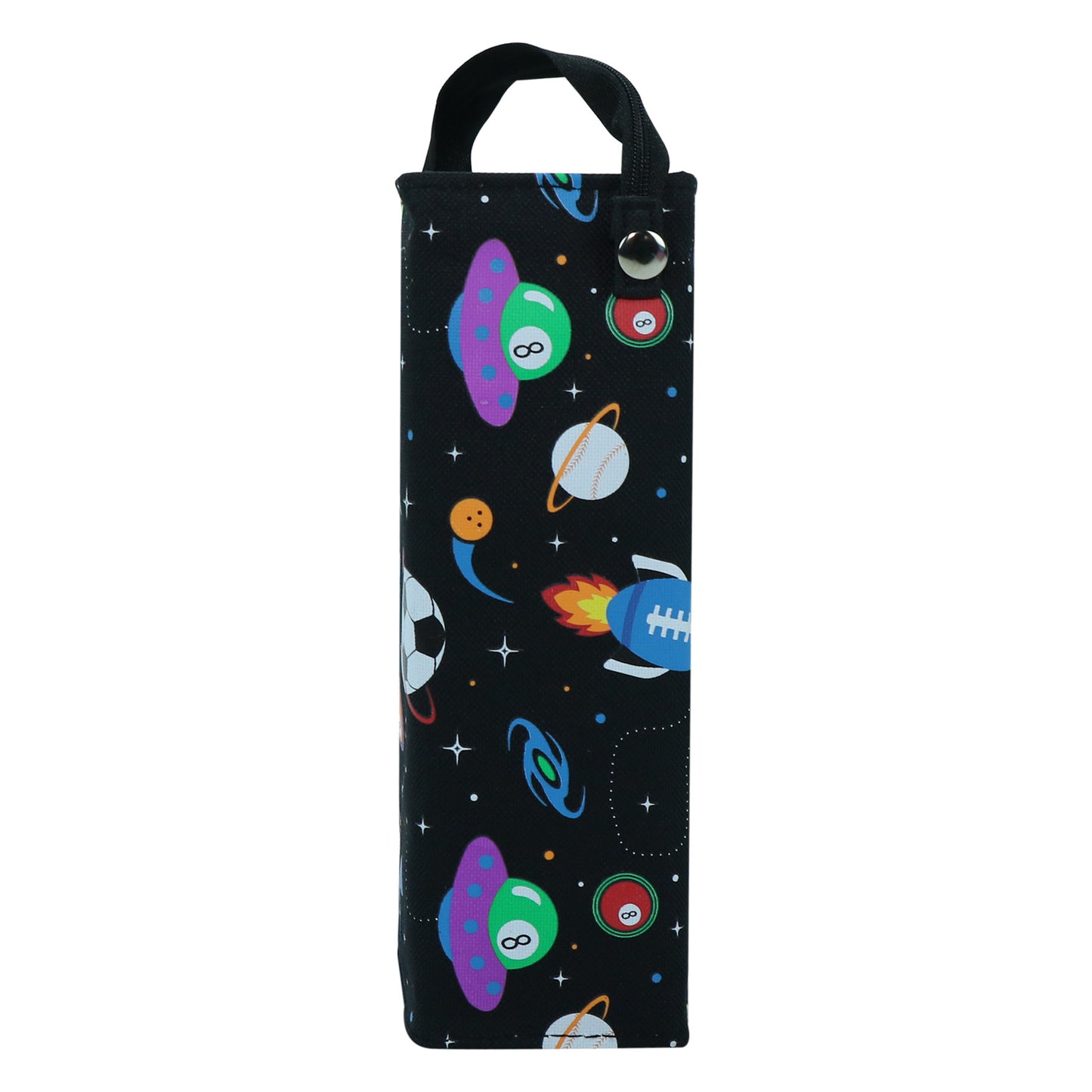 Smily Kiddos Tray Pencil Case Space Theme Black