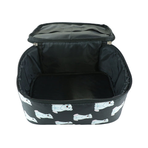 Image of Smily Kiddos Double Decker Lunch Bag Panda Theme - Black LxWxH :25.5 X 17 X 20 CM