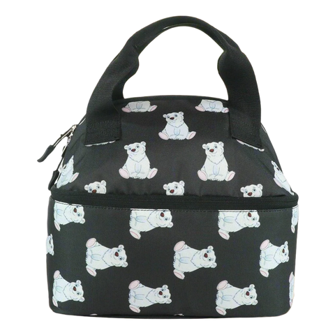 Image of Smily Kiddos Double Decker Lunch Bag Panda Theme - Black LxWxH :25.5 X 17 X 20 CM