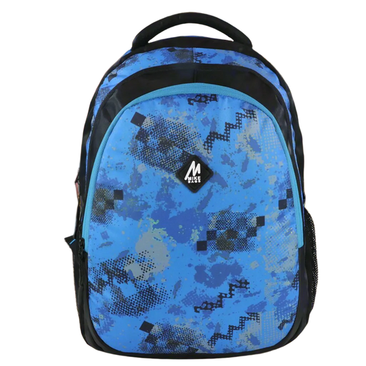 Mike Trio 17L School Backpack for Boys & Girls - Blue