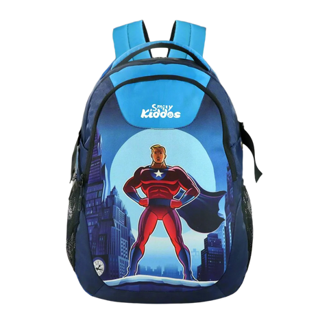 Image of Smily Kiddos Junior victor School Backpack Victor Blue
