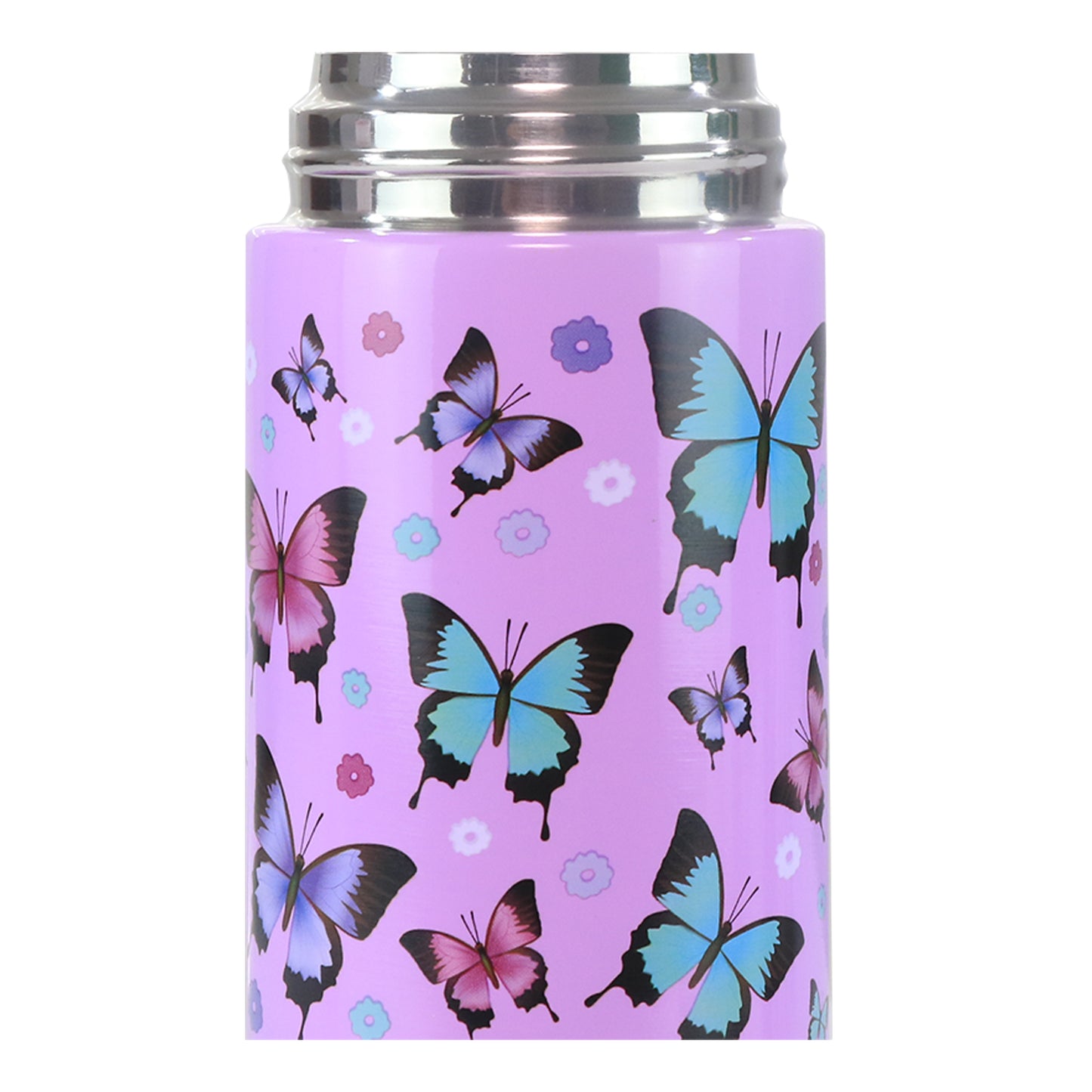 Smily Kiddos Insulated Water Bottle 600ml : Butterfly/Camo Theme (Pack of 2)