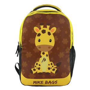 Mike pre school Backpack Giraffe Theme - Yellow