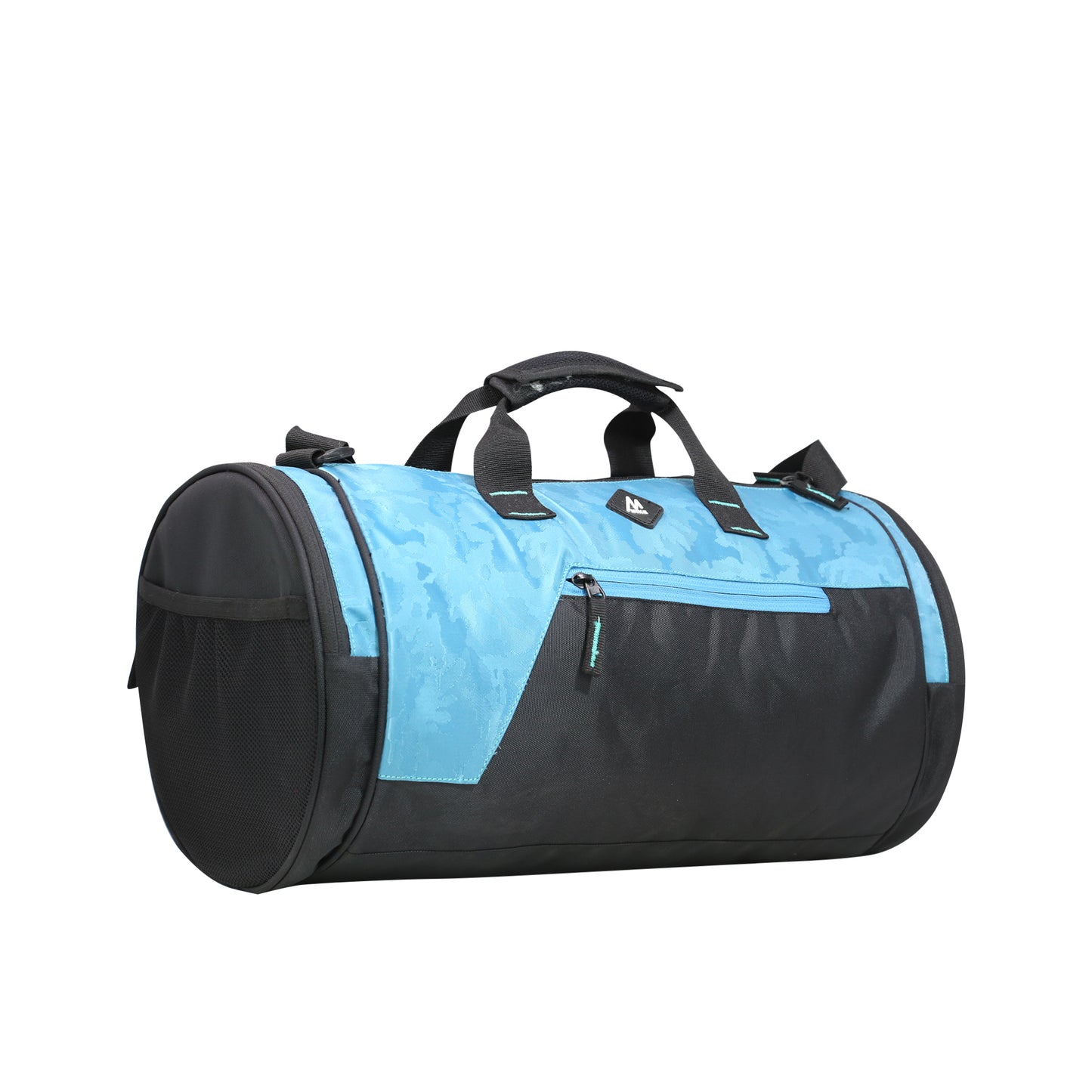 Mike Dual Tone Gym Bag - Teal Blue