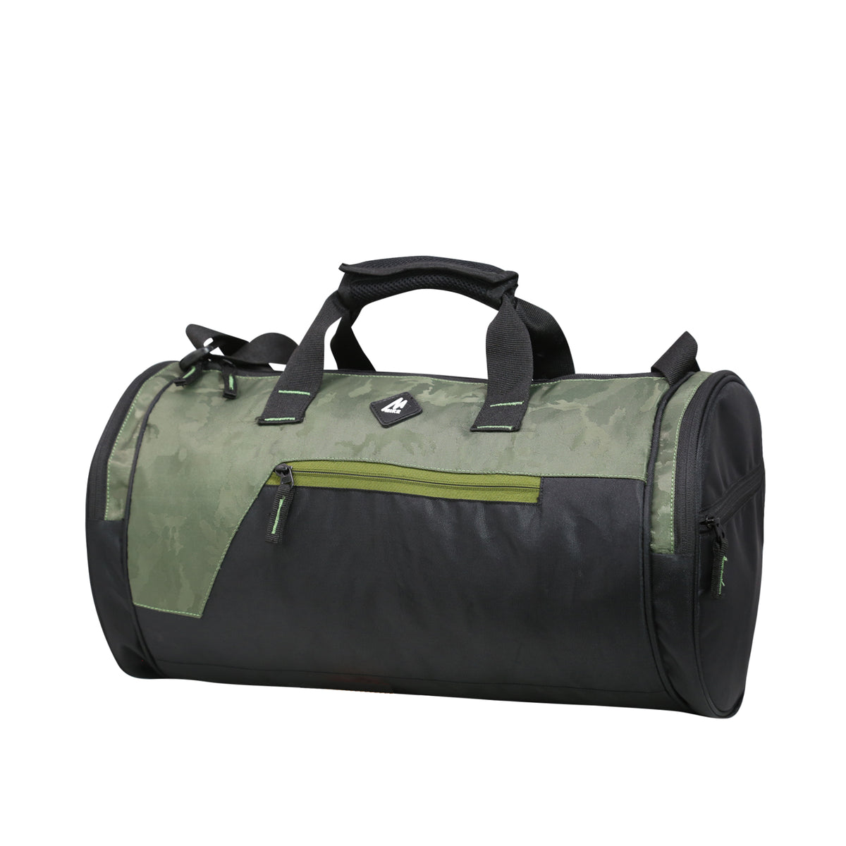 Mike Dual Tone Gym Bag - Camo Green