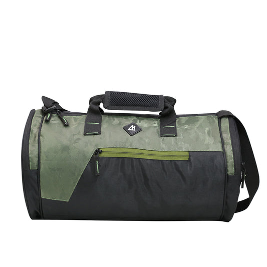 Mike Dual Tone Gym Bag - Camo Green