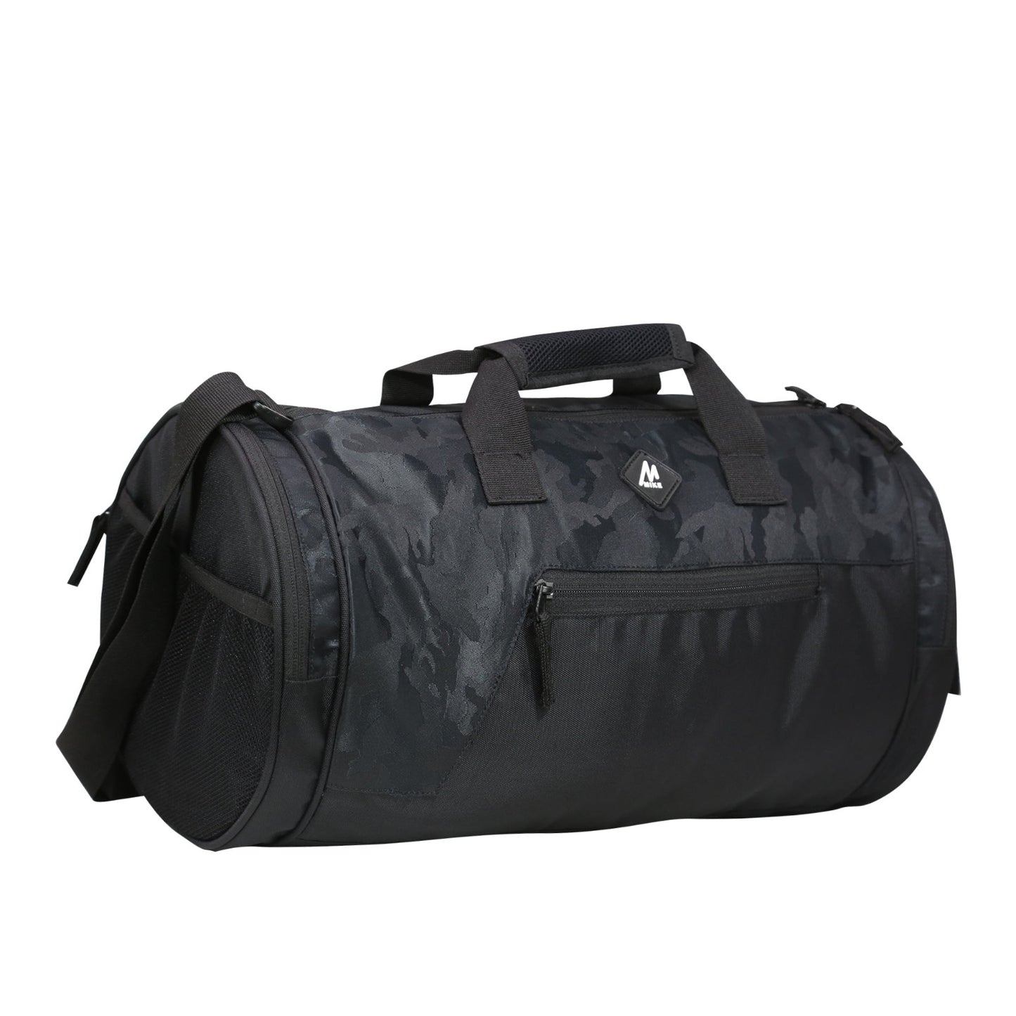 Mike Dual Tone Gym Bag - Black