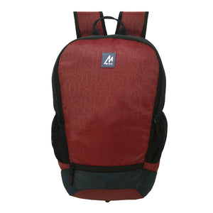 Mike Pixel Casual Backpack - Wine Red