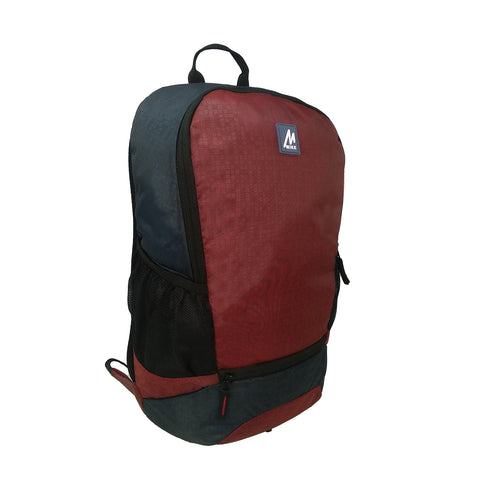 Image of Mike Pixel Casual Backpack - Wine Red