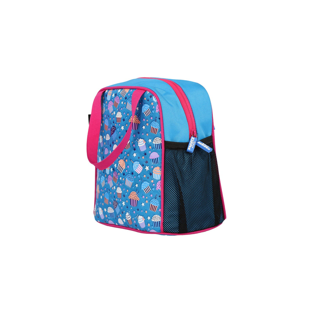 Smily kiddos joy lunch bag-Cupcake Theme Blue