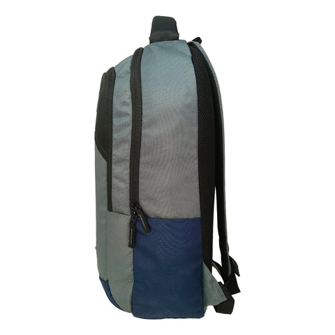 Image of Mike College Backpack  - Grey & Black