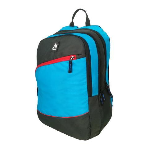 Image of Mike Campus Backpack - Light Blue & Black