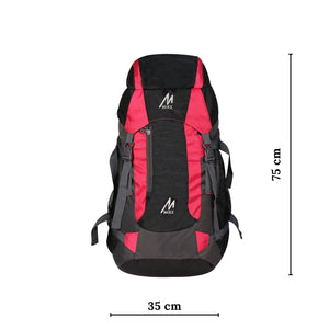 Mike 65 L Hiking Bag - Pink and Black