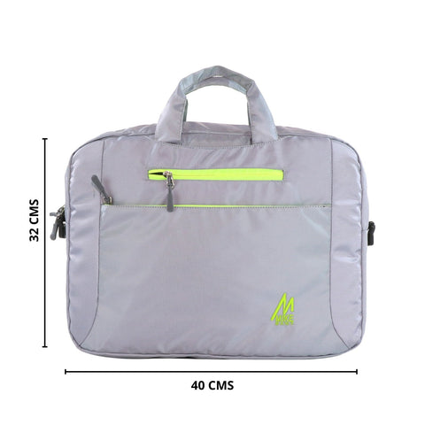 Image of Mike City Messenger Bag Silver-16 Inches