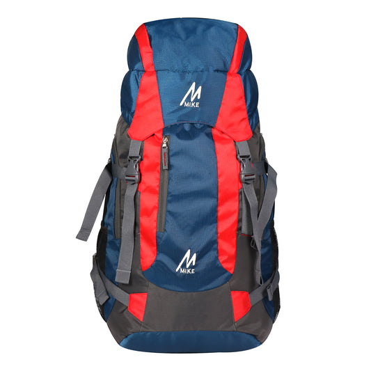 MIKE 43L Hiking Backpack - Red and Blue