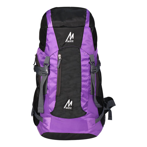 Image of MIKE 65L Hiking Backpack- Purple and Black