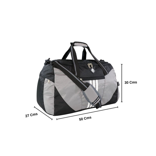 Mike Delta Duffel Bag - Grey & Black