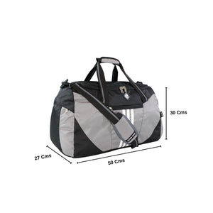 Mike Delta Duffel Bag- Grey & Black