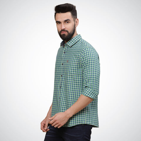 Image of Mike Club Green Casual Shirt