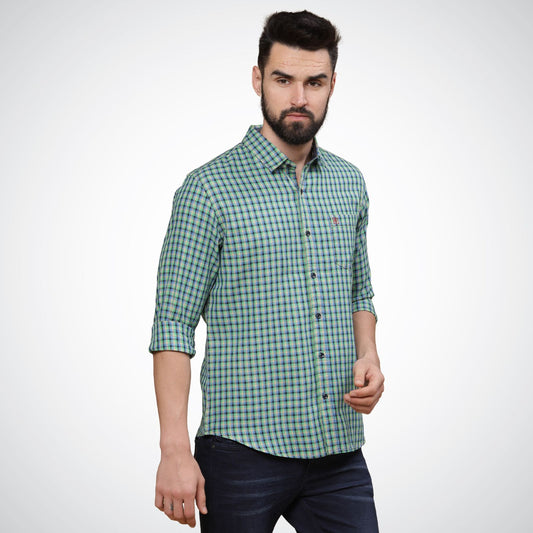 Mike Club Green Casual Shirt