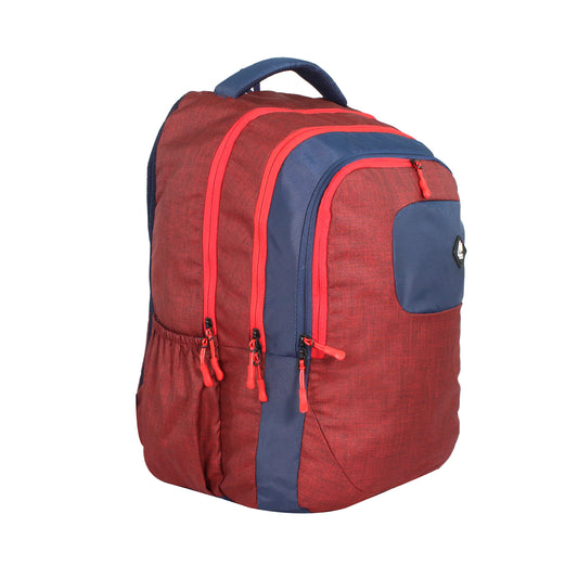 Mike Verna Laptop Backpack - Maroon & Blue