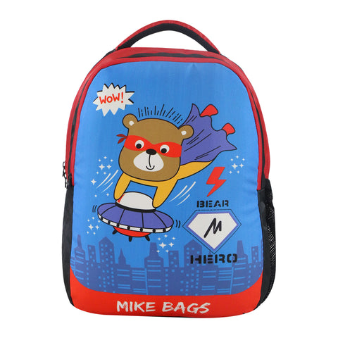 Image of Mike Preschool Backpack Super Teddy - Blue