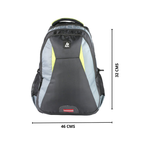 Image of Mike Classic College Backpack - Grey & Black
