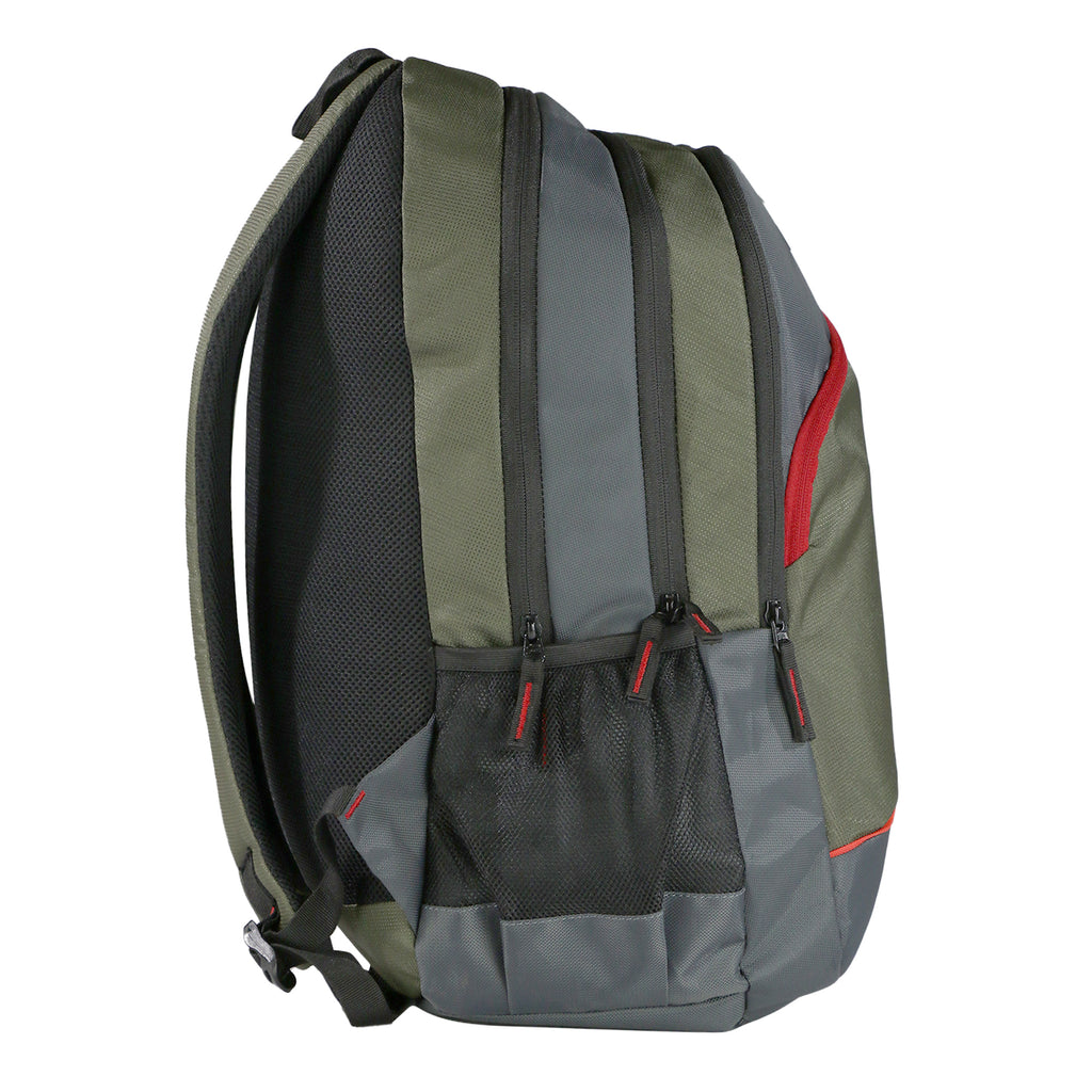 Mike Campus Backpack Olive Green & Grey