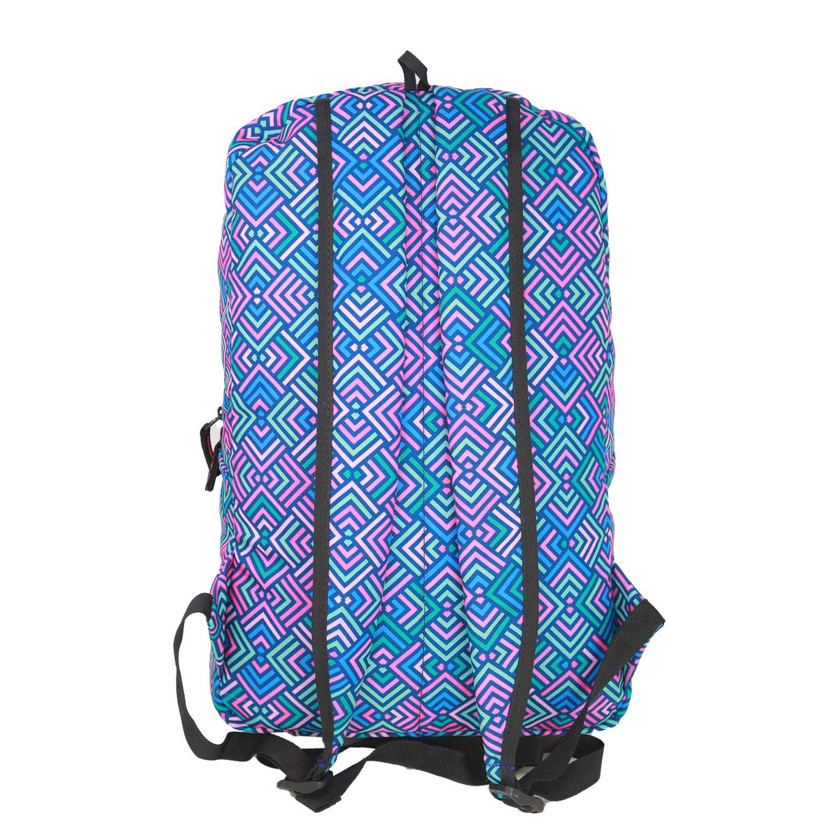 Mike City Backpack Geometric Print - Multicolor