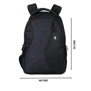 Mike classic college backpack-Geometric design