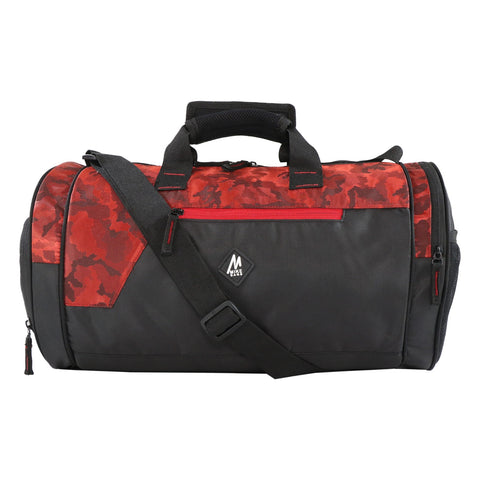 Mike Dual Tone Pro Gym Bag with Shoe Compartment  - Red
