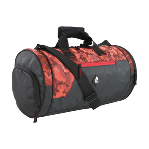 Mike Dual Tone Pro Gym Bag with Shoe Compartment  - Red