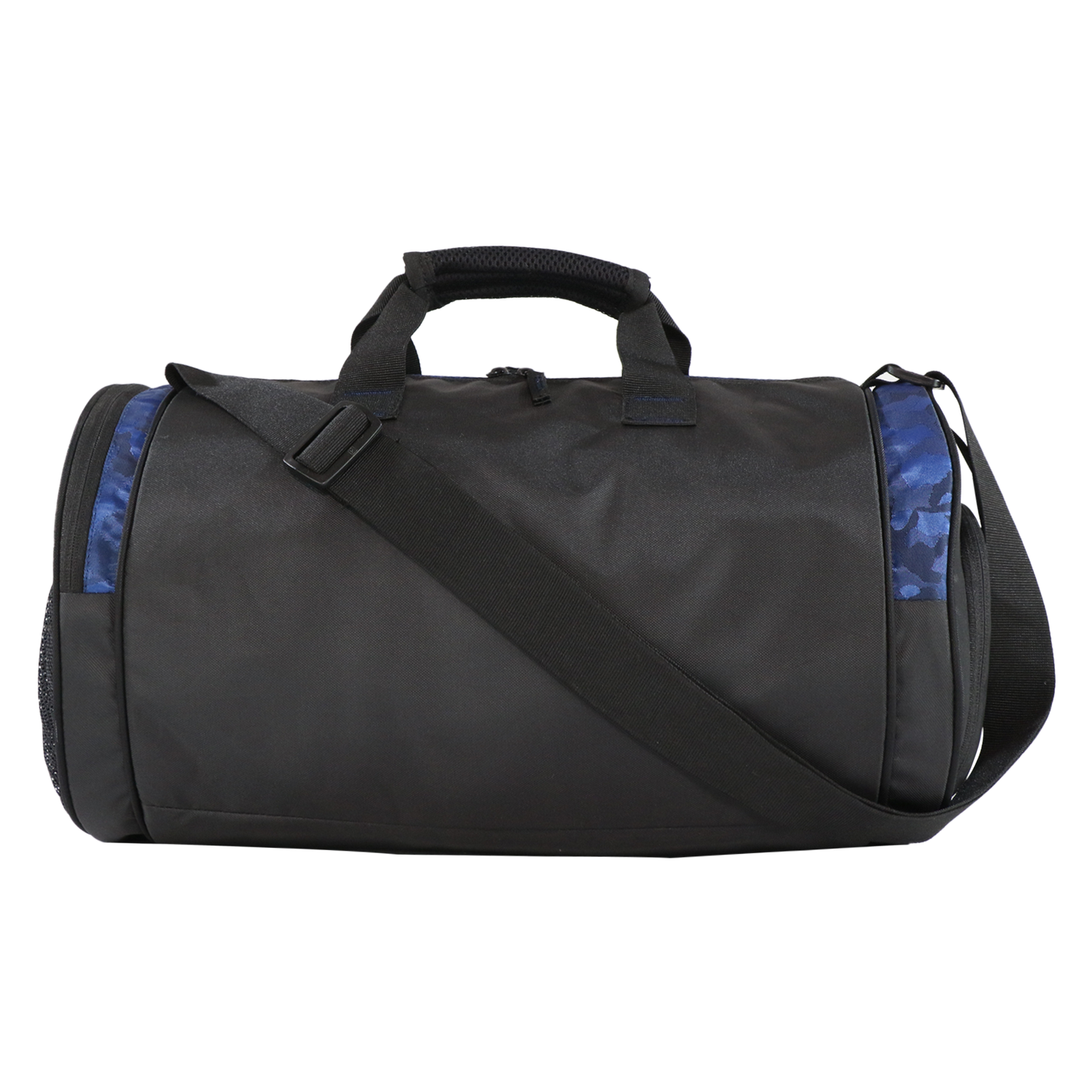 Mike Dual Tone Gym Bag With Shoe Pouch-Camo Blue