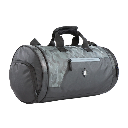 Mike Dual Tone Pro Gym Bag with shoe Compartment  - Grey