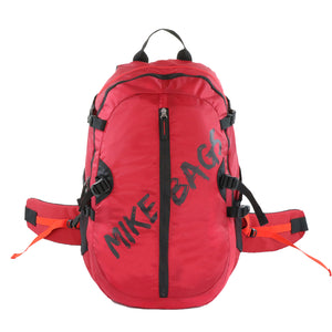 Mike Enticer 42L Trekking Backpack - Red Black with Black Zip