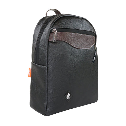 Image of Couple Backpack Faux Leather - Black