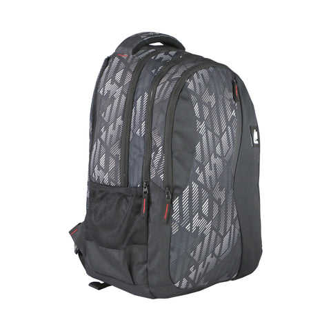 Mike classic college backpack striped design grey
