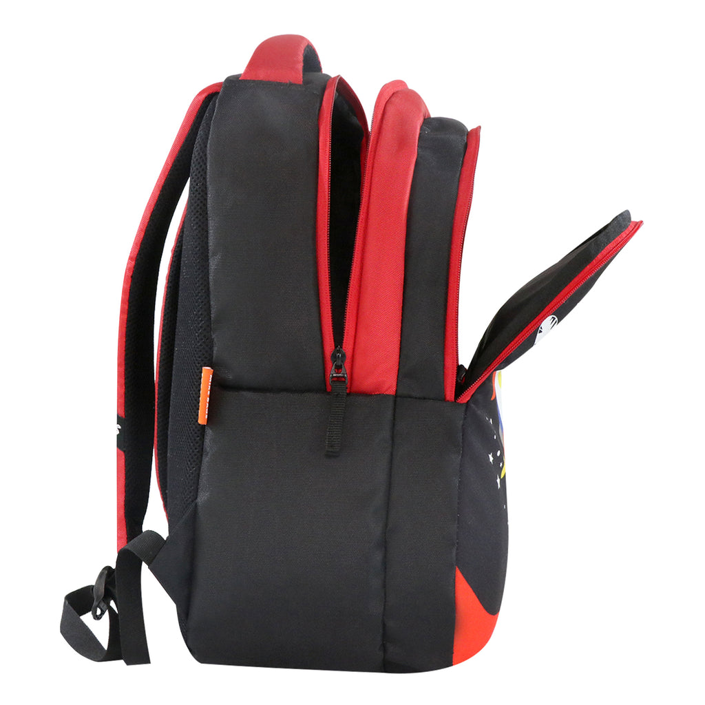Mike Preschool Backpack Space Tiger - Black and Red