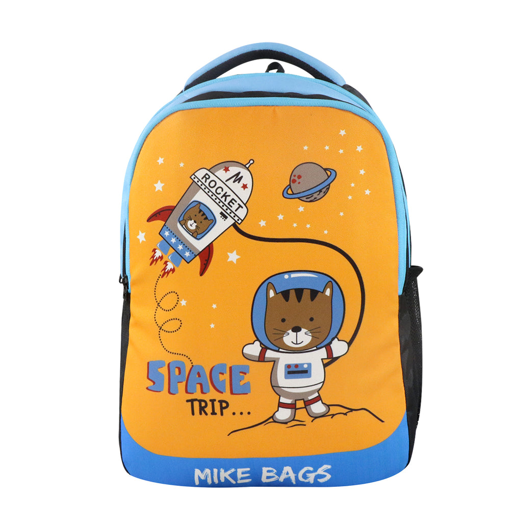 Mike Preschool Backpack Space Kitty - Orange