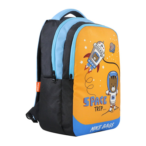 Image of Mike Preschool Backpack Space Kitty - Orange