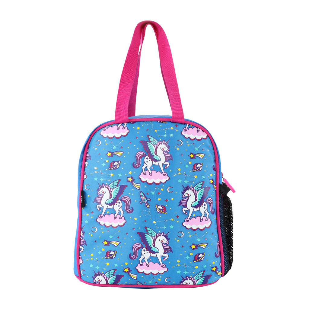 Smily kiddos joy lunch bag-Unicorn Blue