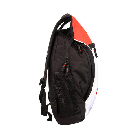 Mike Multi purpose Laptop Backpack - White & Red