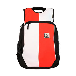Mike Multi purpose Laptop Backpack - White & Red