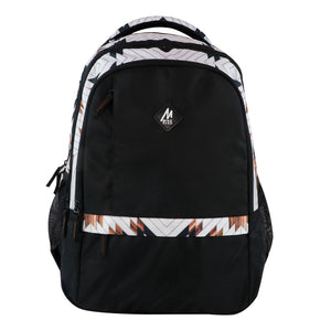 Mike Rage Geometrical lines Backpack - Black